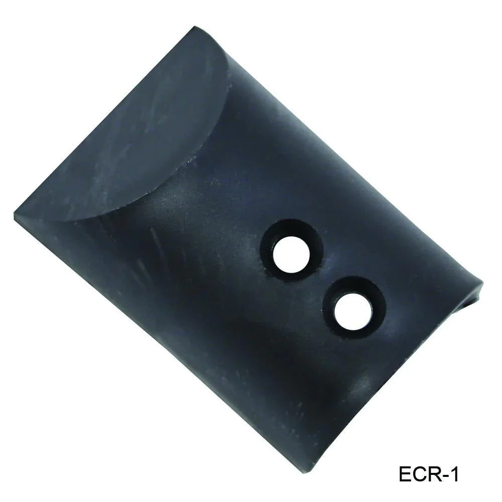 1 1/2 MOLDED END CAP(PAIR)-Black (ECR-1-DP)