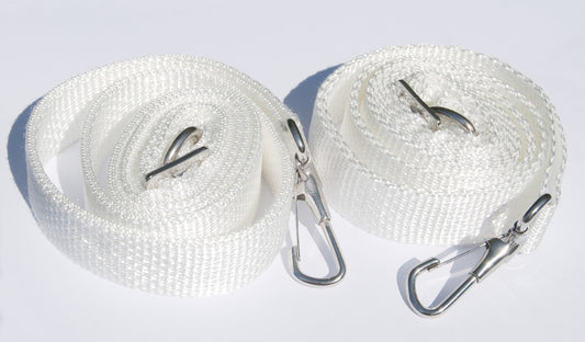 WHITE ADJ  TIE DOWN STRAP-6 FT (2000)