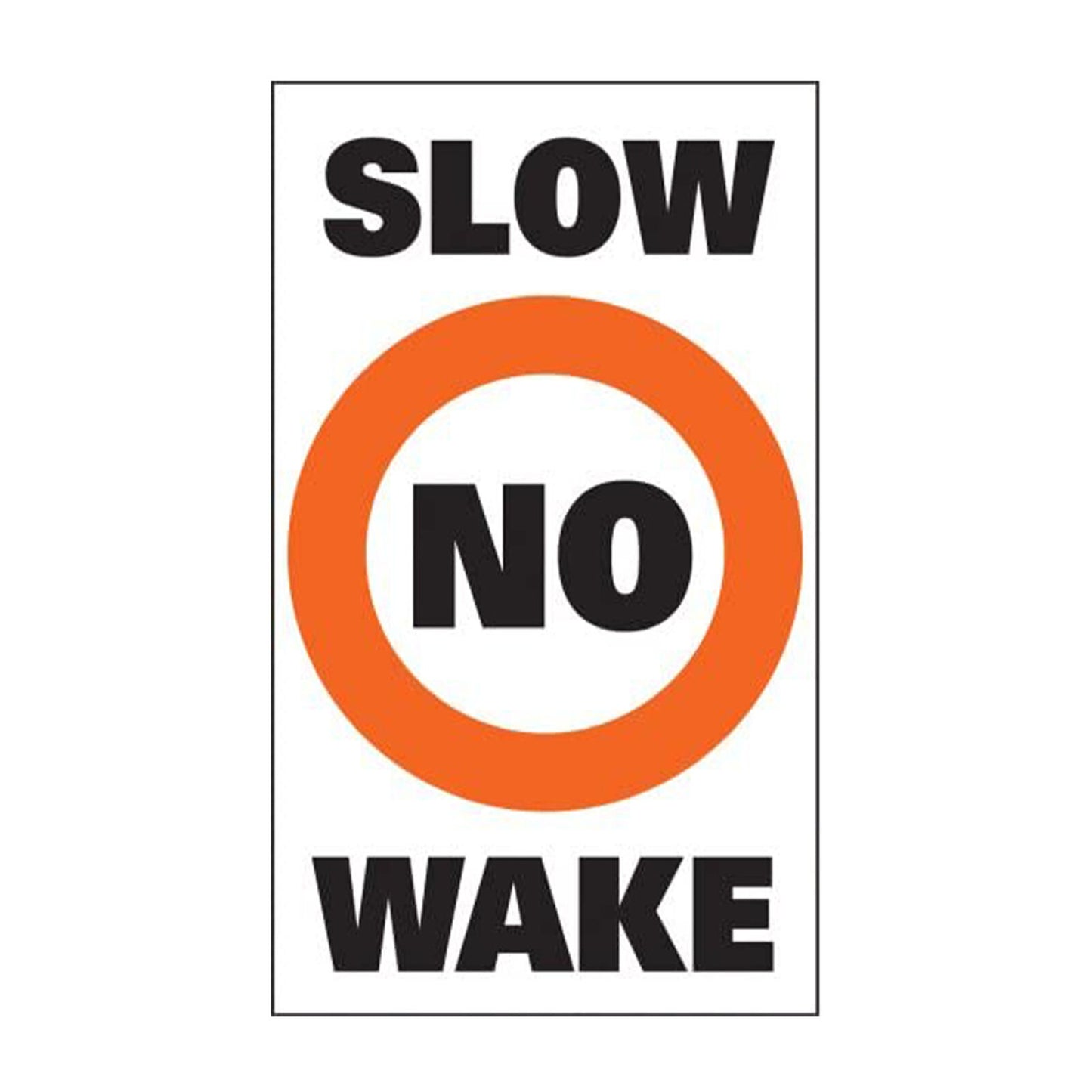 SURMARK LABEL-SLOW NO WAKE (46181)