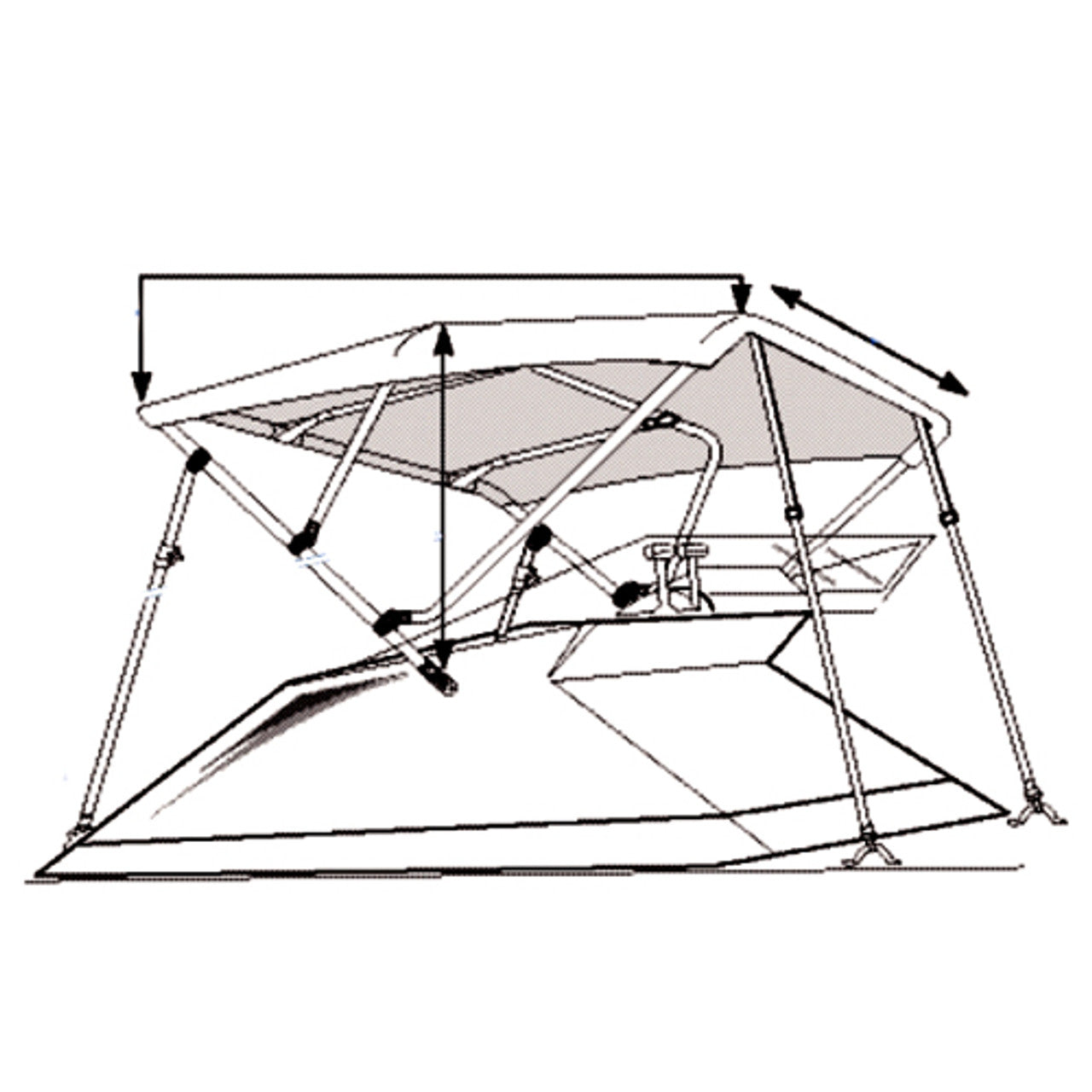 TOON FRAME SQ TUBE 56"X96"X (601325)