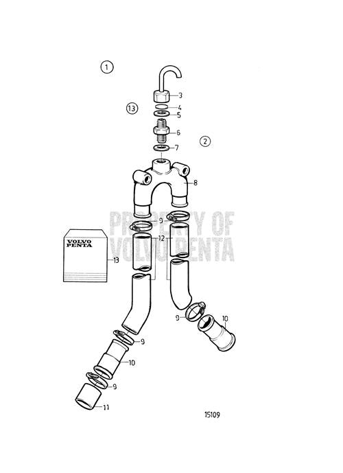 Upper Section(V2) - Volvo Penta (828533)